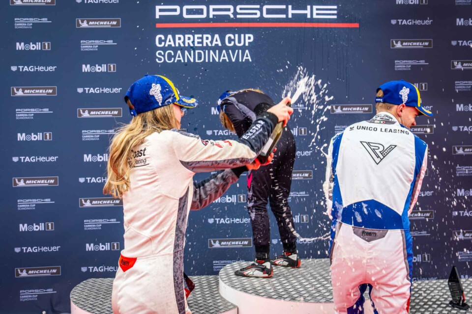 Mer motiverad än någonsin efter missad serieledning i Anderstorp - Janne i serieledning i Mastersklassen medan Emma fick med sig en andraplats från Anderstorp i Porsche Sprint Challenge Scandinavia