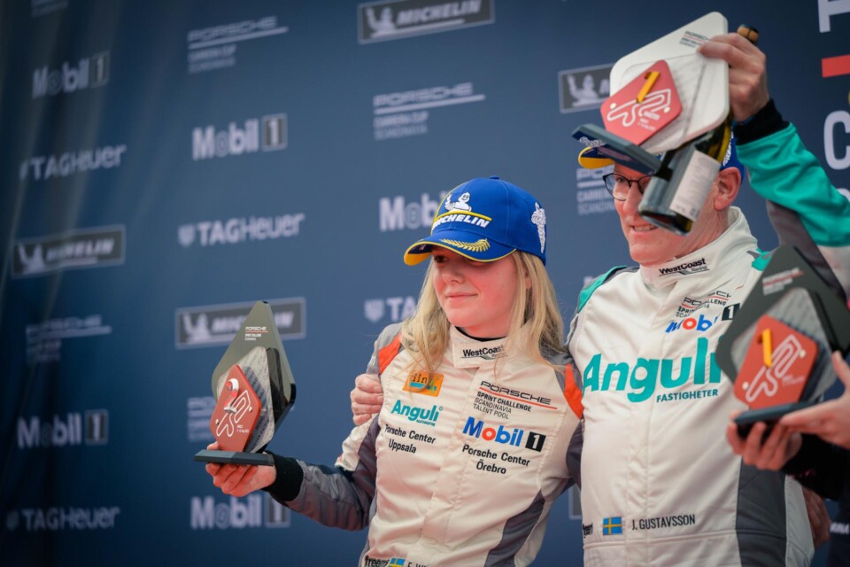 Mer motiverad än någonsin efter missad serieledning i Anderstorp - Janne i serieledning i Mastersklassen medan Emma fick med sig en andraplats från Anderstorp i Porsche Sprint Challenge Scandinavia